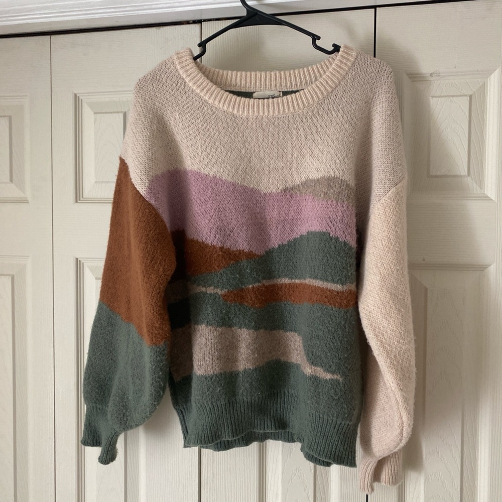 Universal Thread Multicolor Crew Neck Sweater